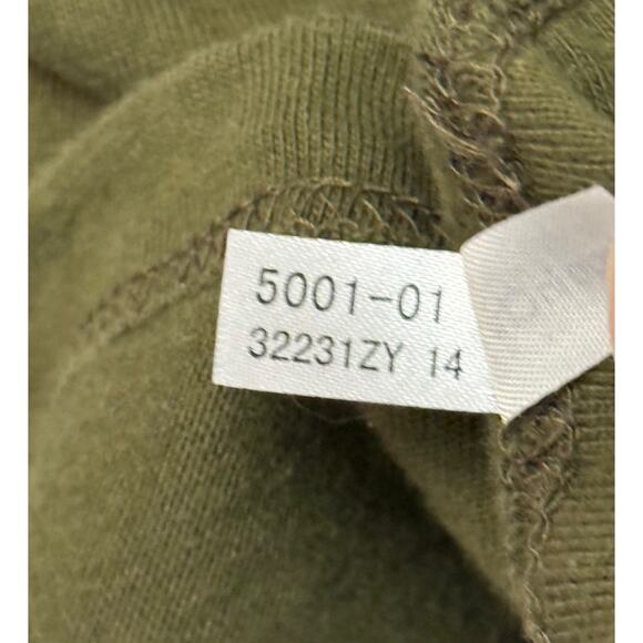 Hedorah Sign Art No Dumping Godzilla T-shirt Olive Green Japan Tee Size Large - Picture 7 of 9